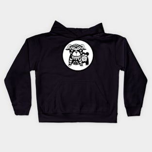 Year Of The Dog Chinese Paper Cut Art Design Kids Hoodie